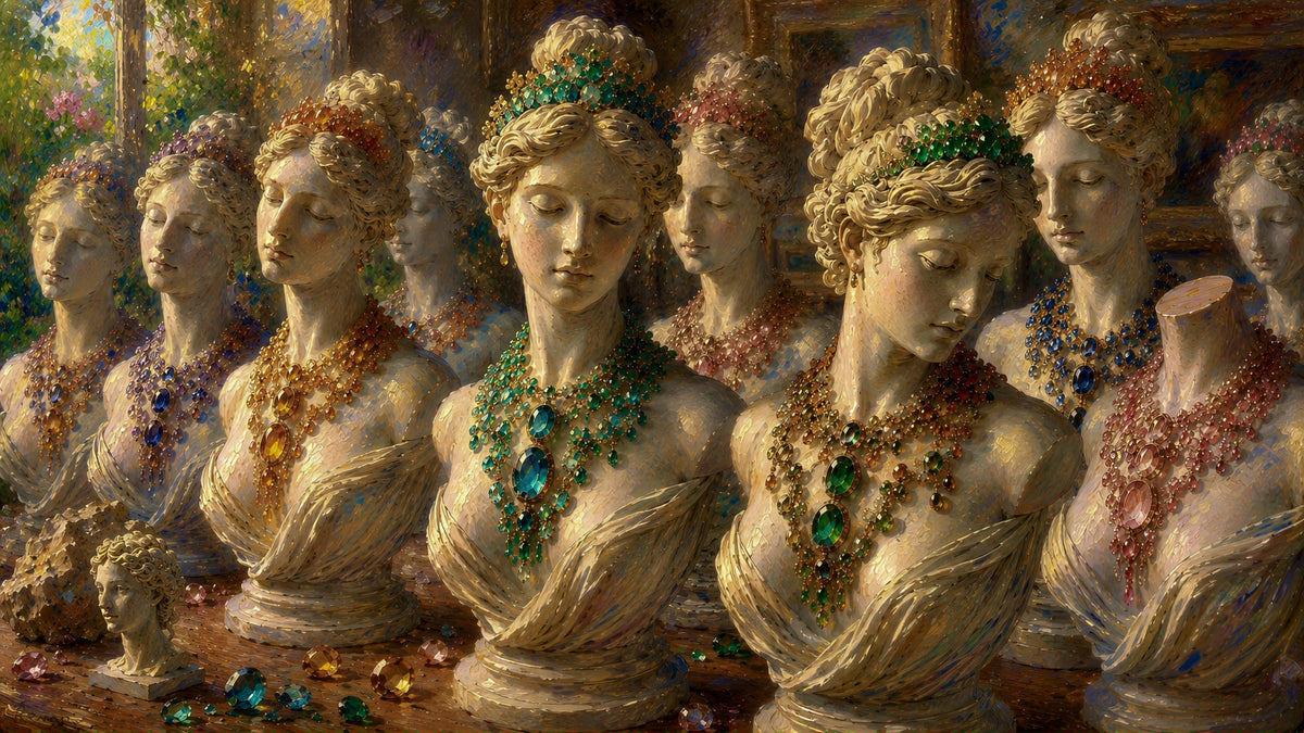 Classical Sculpture Fantasy Wall Art in 3 different Art Styles