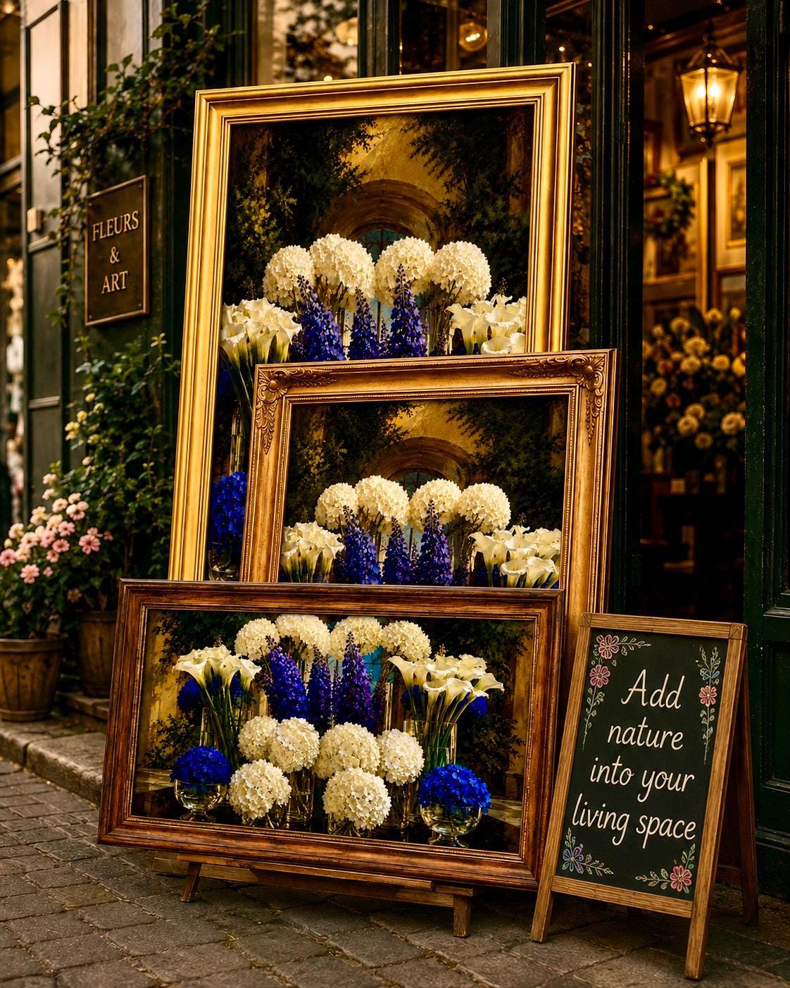 Botanical / Floral  Still- Life Wall Art. Set of  5 different Art styles