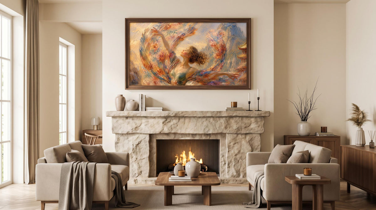 Impressionist Dancer Wall Art – Luminous Movement, Serene Freedom, Painterly Style5