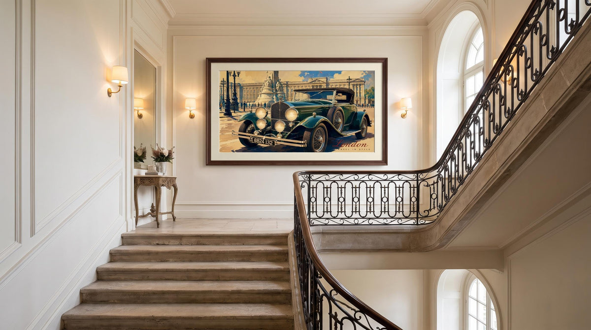 Vintage European Car Wall Art