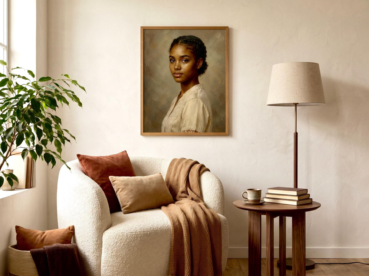 Gentle Grace | African Adolescent Girl Portrait Wall Art