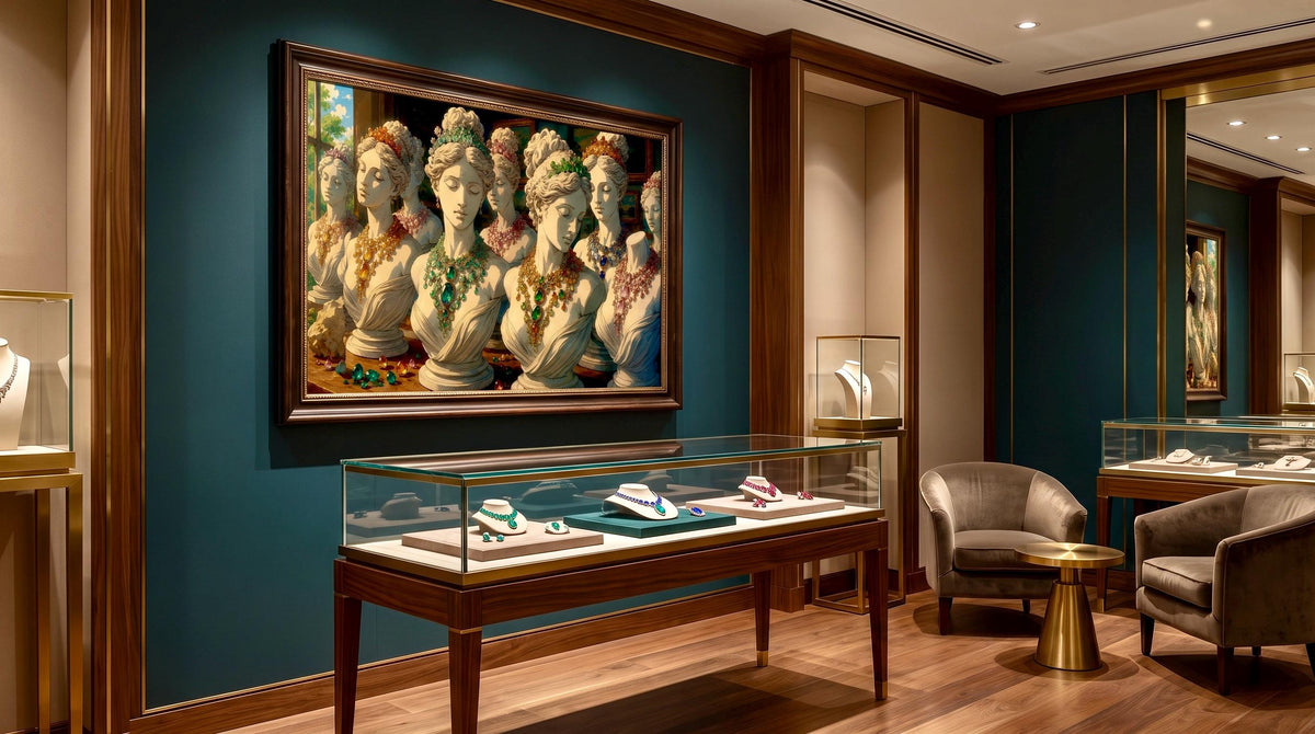 Classical Sculpture Fantasy Wall Art in 3 different Art Styles