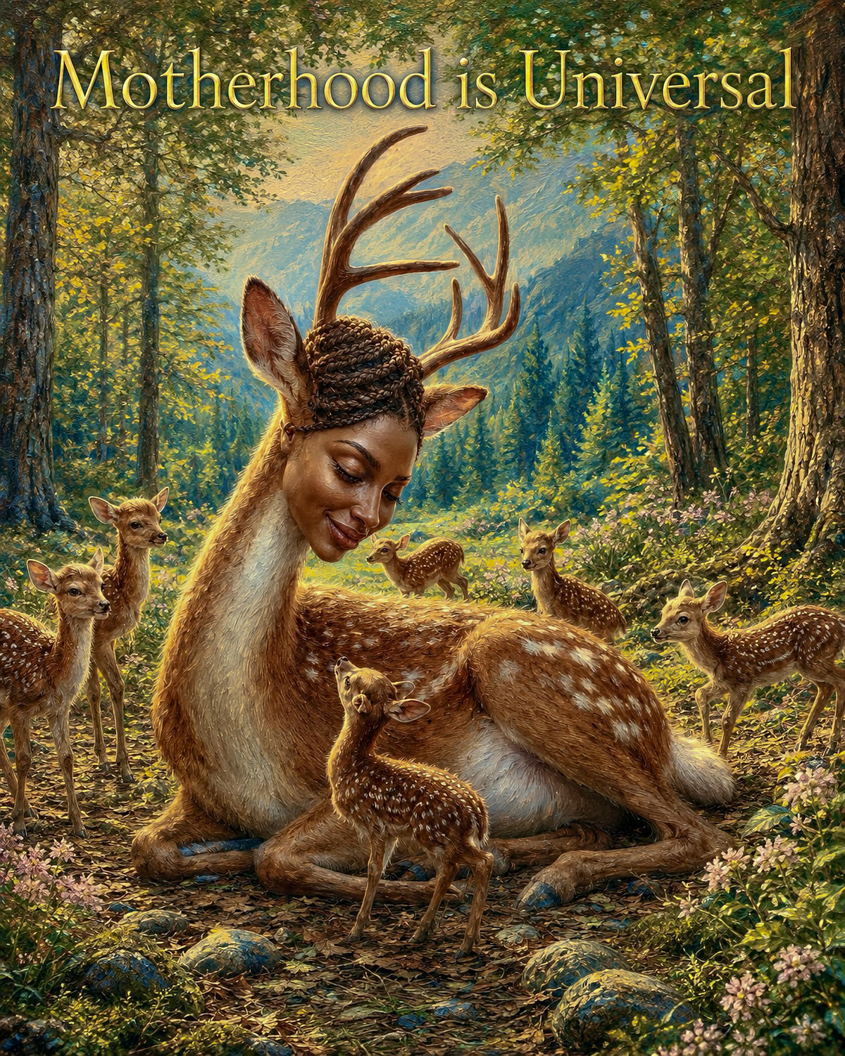 Digital download artwork celebrating the universal bond of motherhood.