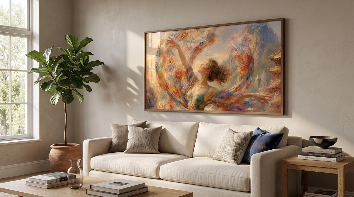 Impressionist Dancer Wall Art – Luminous Movement, Serene Freedom, Painterly Style5