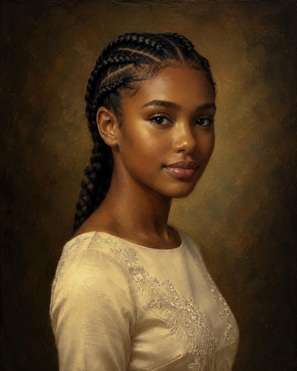 Gentle Grace | African Adolescent Girl Portrait Wall Art