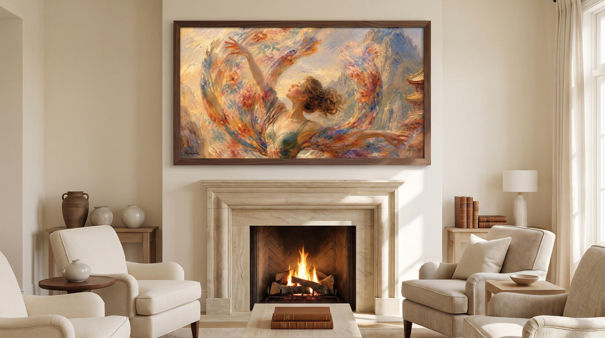 Impressionist Dancer Wall Art – Luminous Movement, Serene Freedom, Painterly Style5