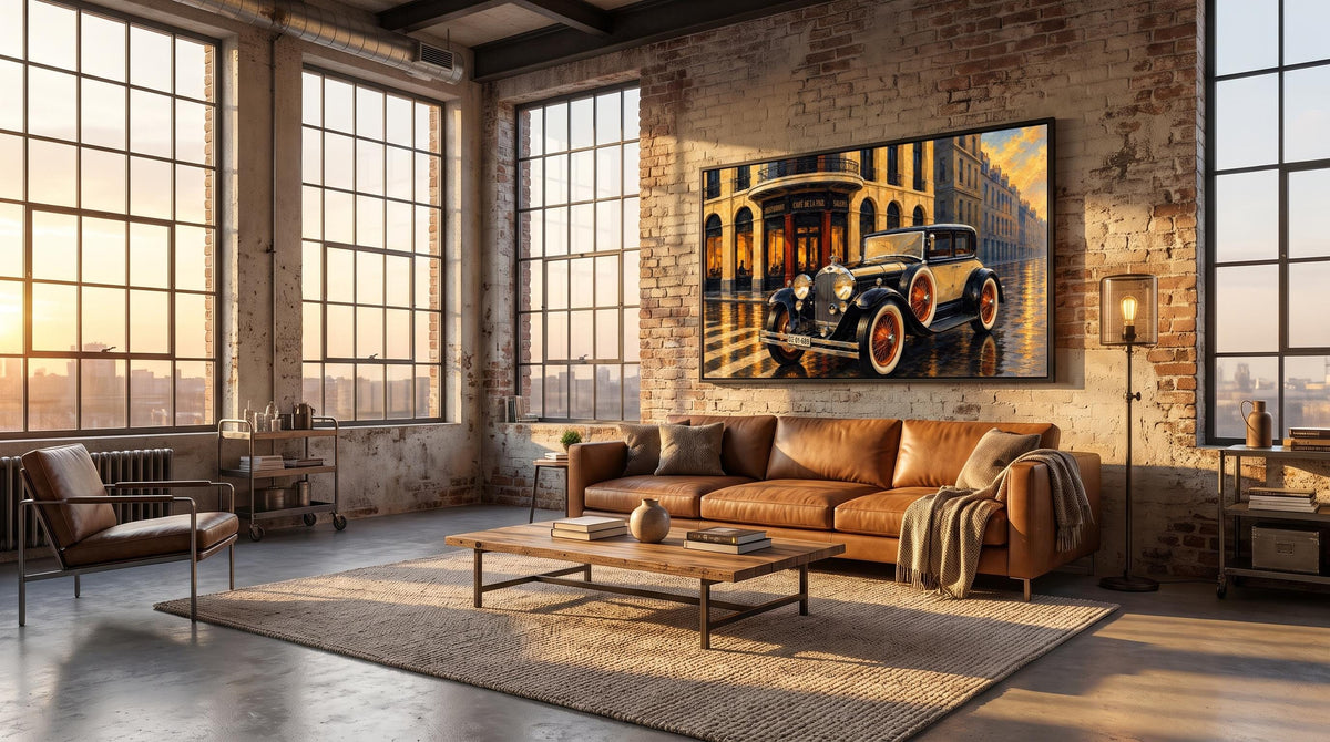 Vintage European Car Wall Art