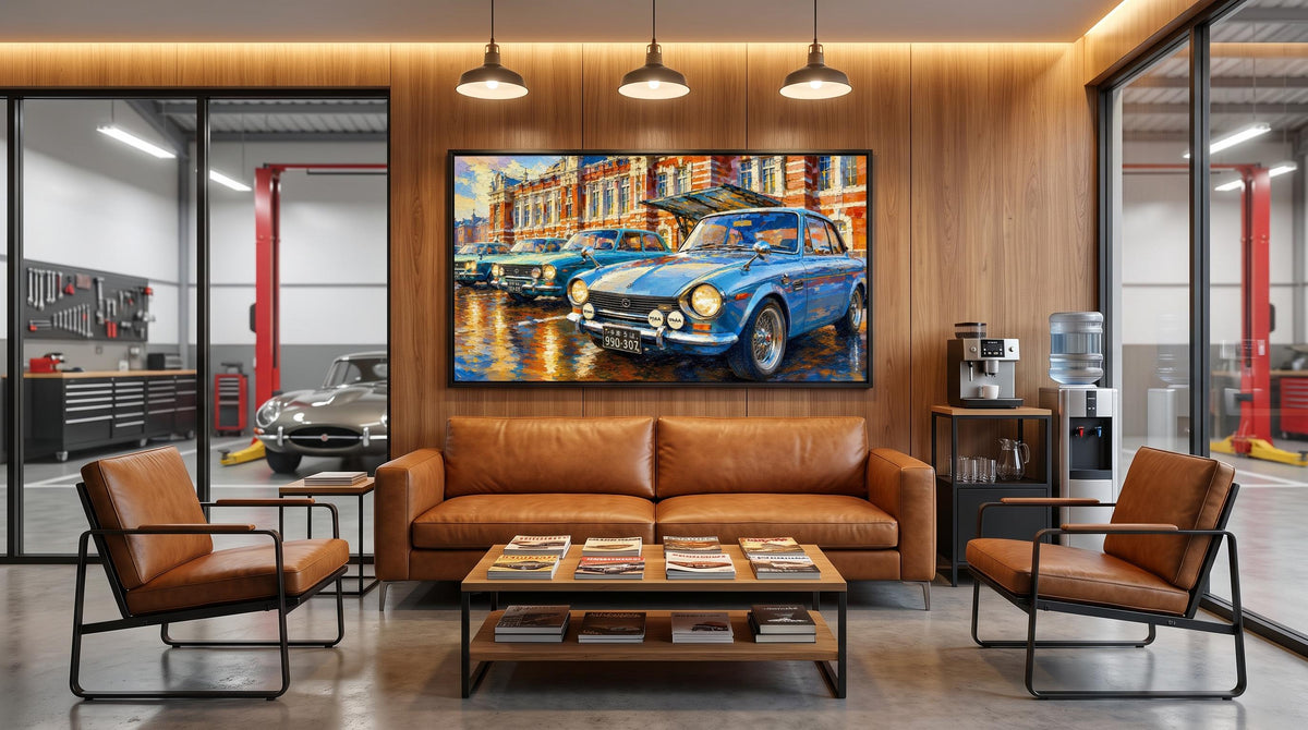 Vintage European Car Wall Art