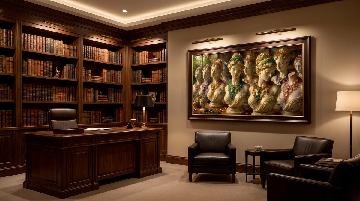 Classical Sculpture Fantasy Wall Art in 3 different Art Styles