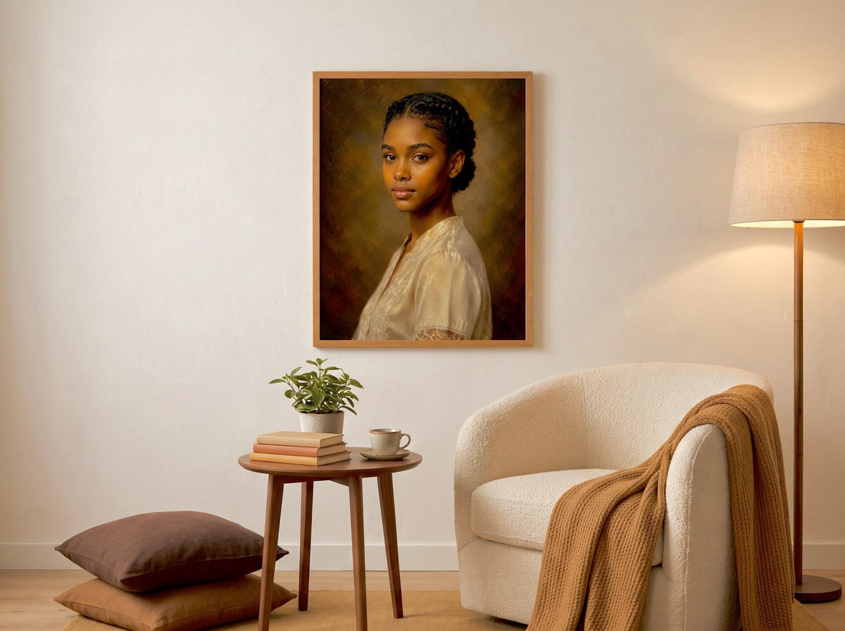 Gentle Grace | African Adolescent Girl Portrait Wall Art