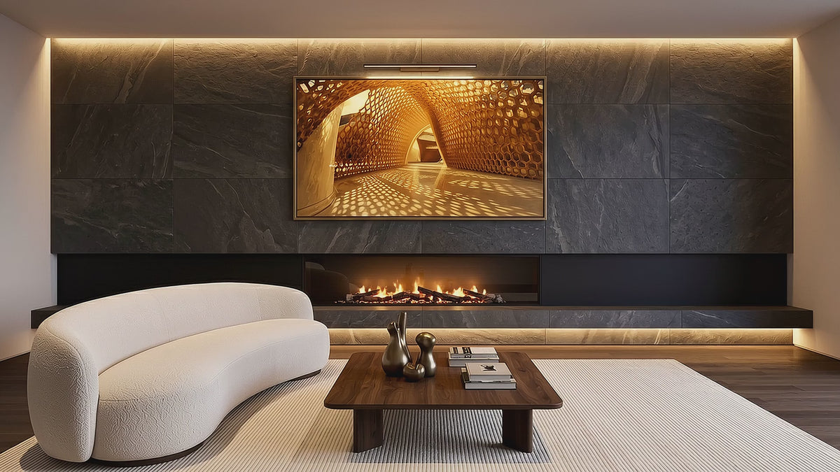 Elegant vintage  wall art celebrating refined architecture, graceful arches, rich colors, and timeless sophisticatio
