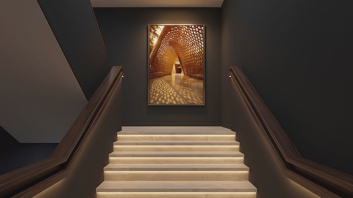 Elegant vintage  wall art celebrating refined architecture, graceful arches, rich colors, and timeless sophisticatio